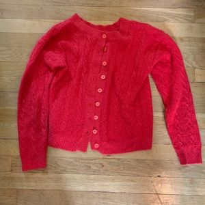 Vintage cable knit cardigan